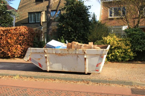 Eco-friendly garden clearance in progress